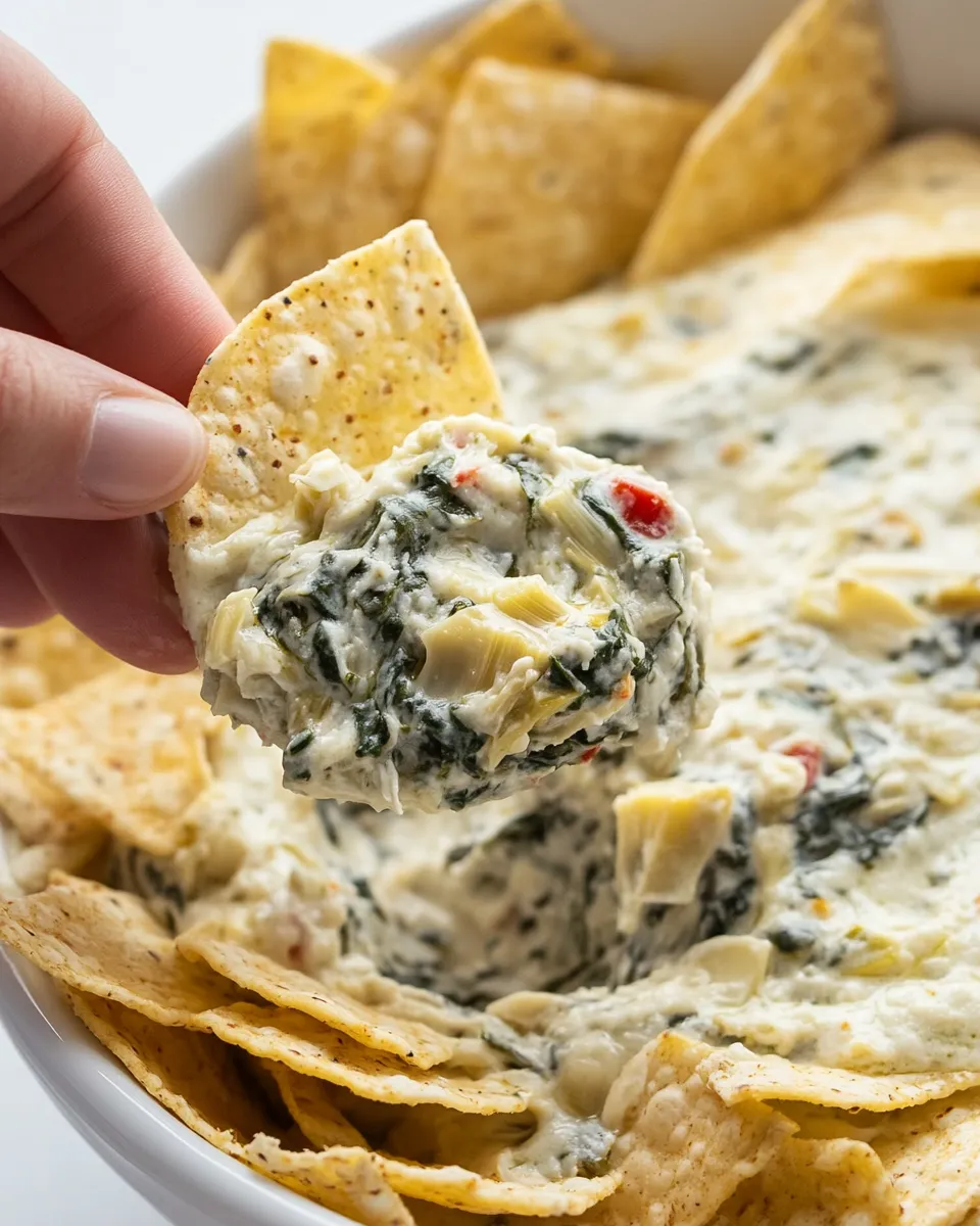 Easy Spinach Artichoke Dip (Crock Pot) image