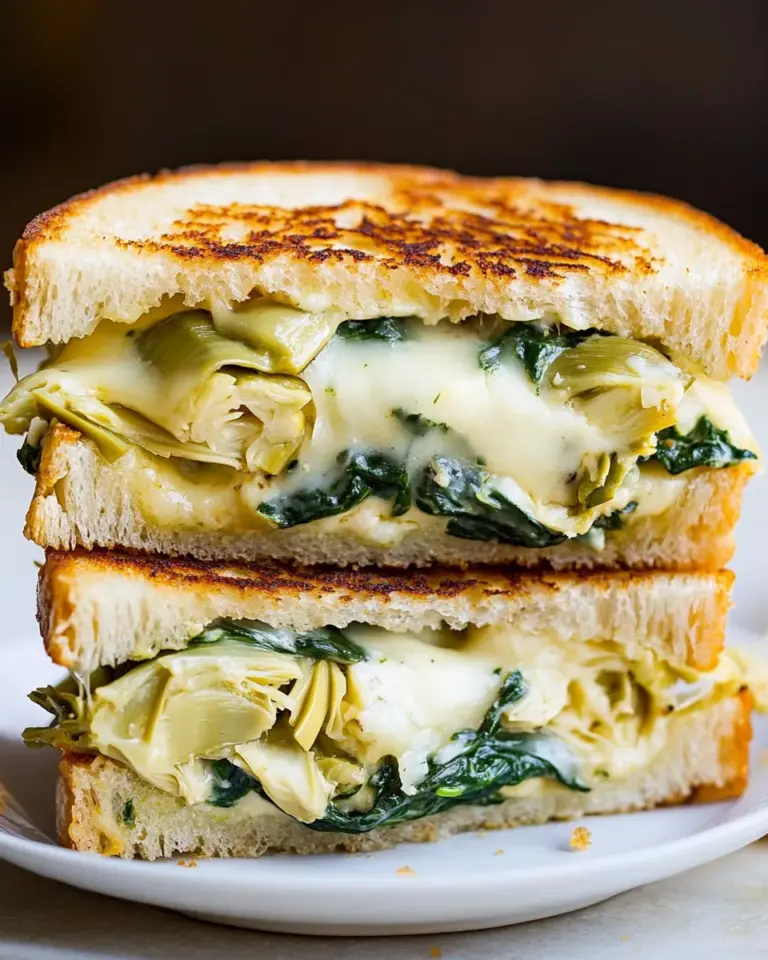 Easy Spinach Artichoke Grilled Cheese photo