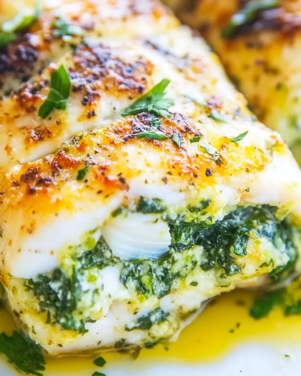 Delicious Spinach Stuffed Flounder dish photo