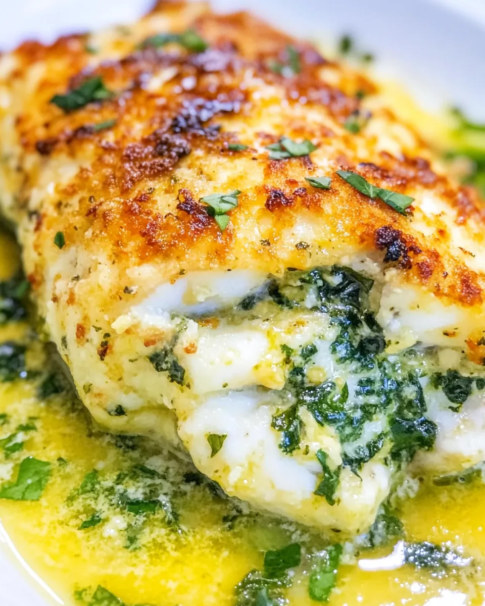 Easy Spinach Stuffed Flounder image