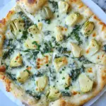 Homemade Spinach and Artichoke Pizza photo