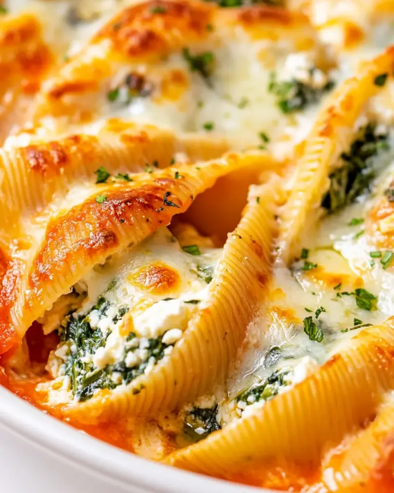 Homemade Spinach and Ricotta Stuffed Shells photo