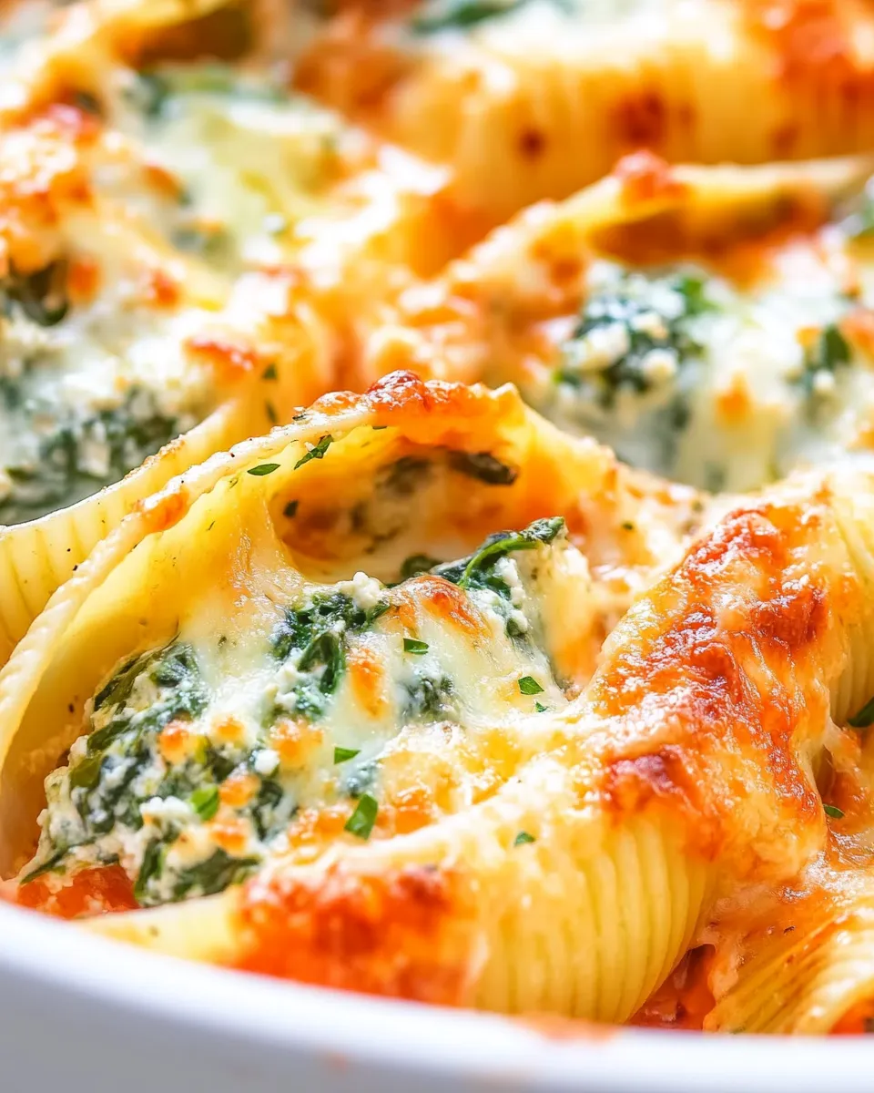 Delicious Spinach and Ricotta Stuffed Shells recipe photo