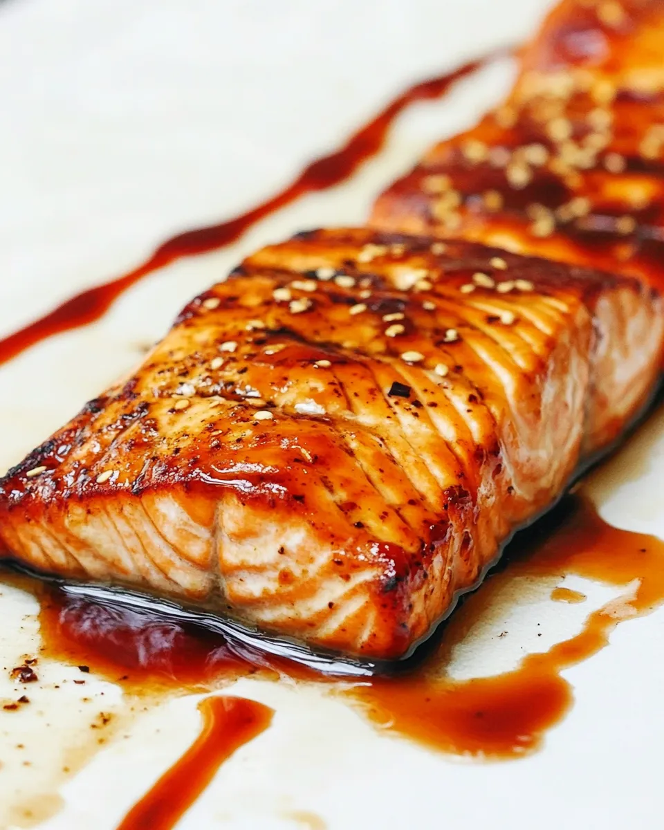 Easy Steamed Salmon with Sweet Ginger Soy Glaze photo