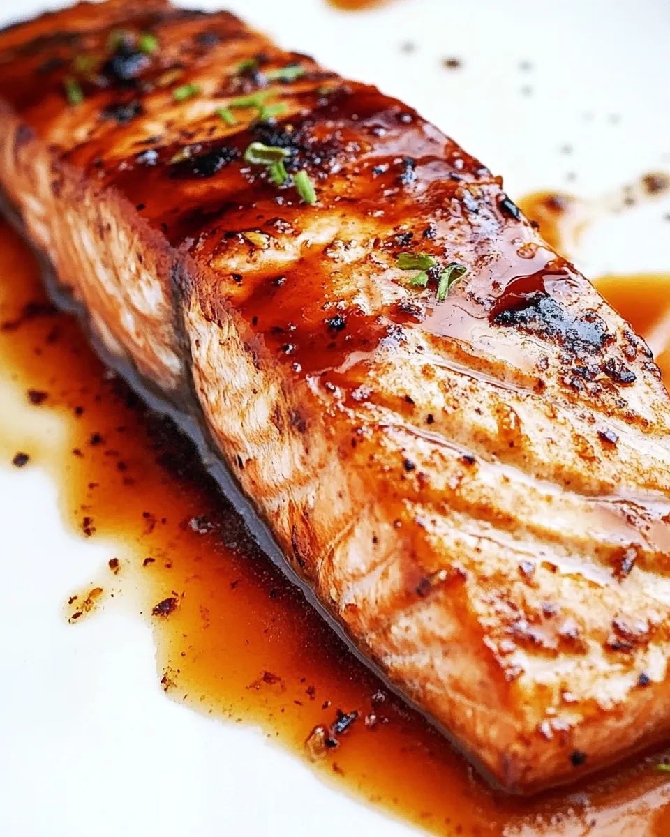 Delicious Steamed Salmon with Sweet Ginger Soy Glaze image