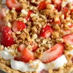 Homemade Strawberry Cream Cheese Crumble Tart photo