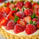 Homemade Strawberry Mascarpone Tart (Low Carb, Keto) photo