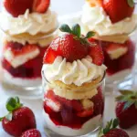 Homemade Strawberry Shortcake Trifles photo