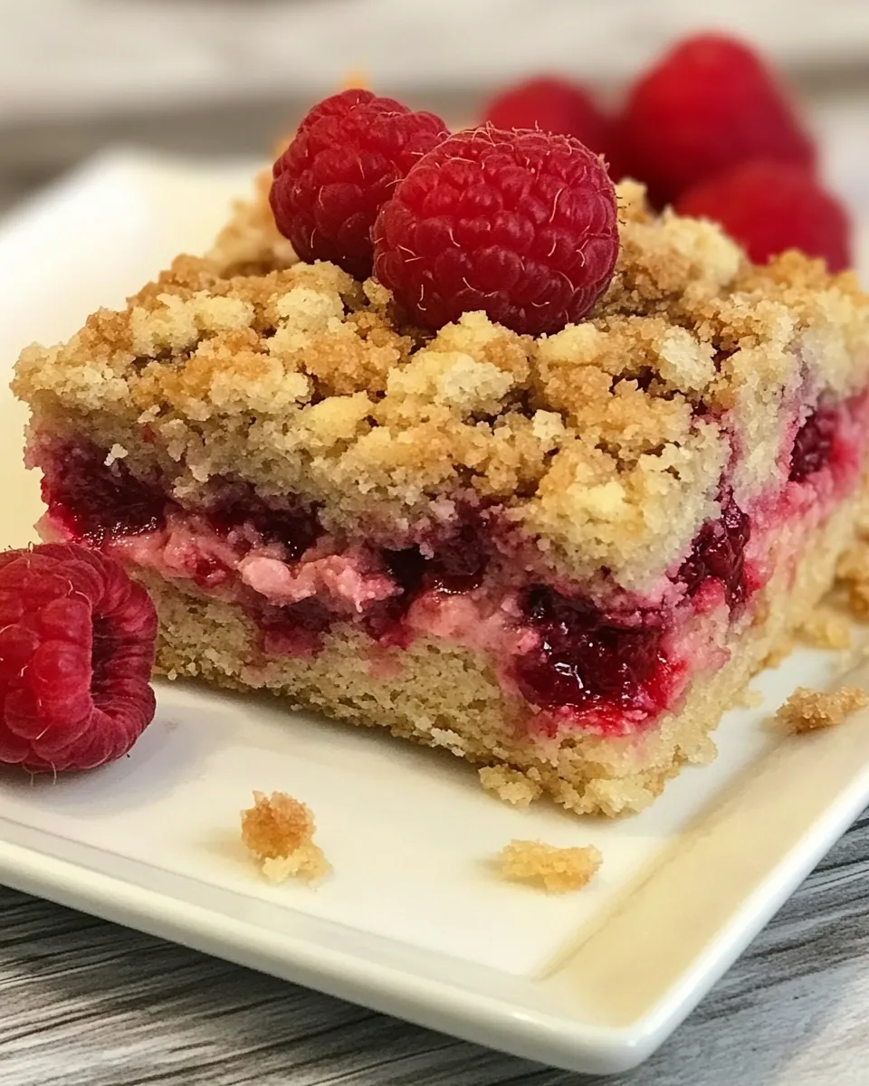 Classic Streusel Topped Raspberry Squares image