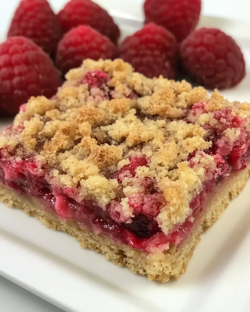 Delicious Streusel Topped Raspberry Squares dish photo