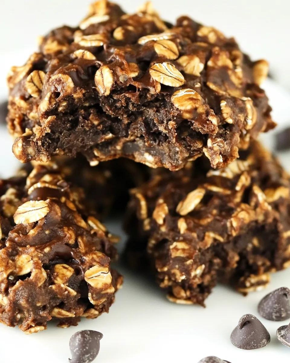Homemade Sugar-Free Flourless Chocolate Oatmeal Cluster Cookies photo