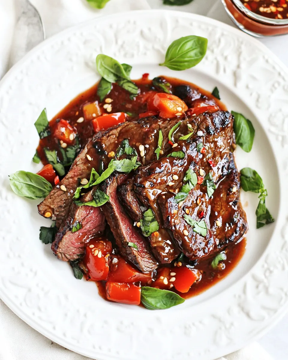 Easy Sunday Suppers: 30-Minute Sriracha Pepper Steak recipe photo