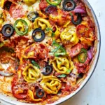 Homemade Supreme Pizza Tortellini Bake photo