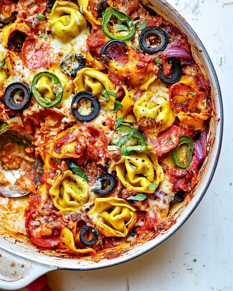 Homemade Supreme Pizza Tortellini Bake photo