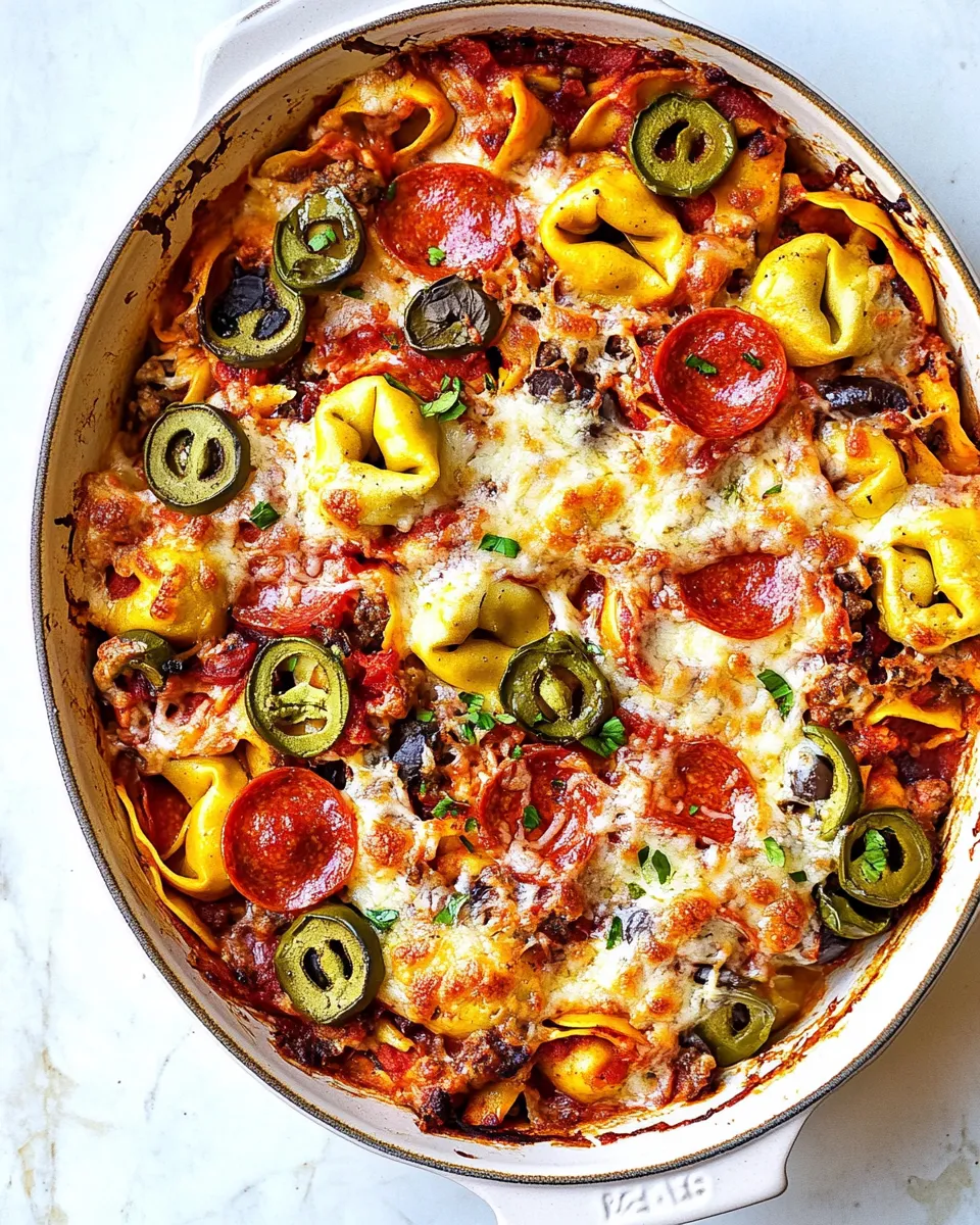 Classic Supreme Pizza Tortellini Bake image