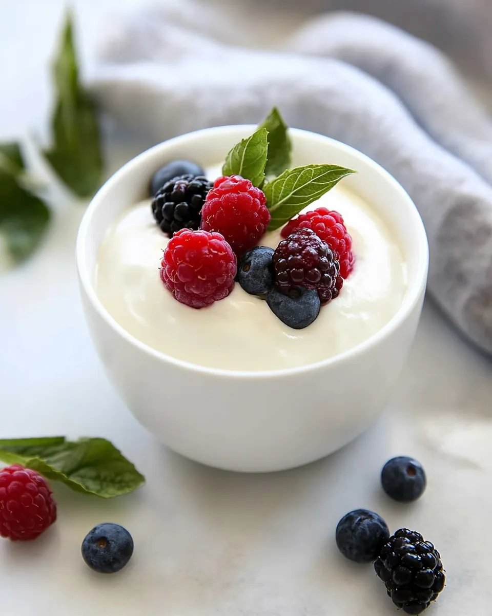 Delicious Swedish Cream with Berries shot