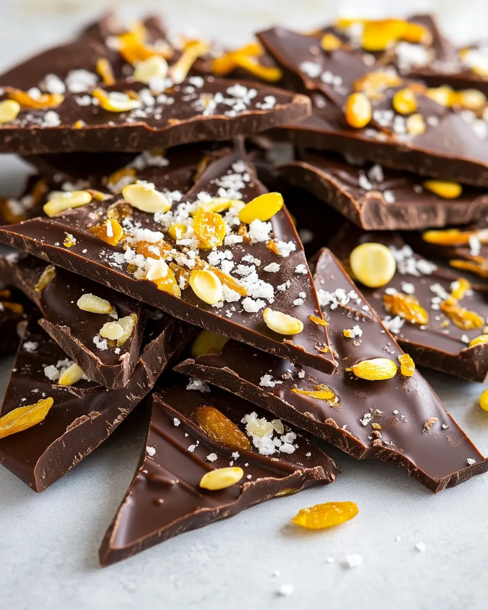 Easy Sweet and Salty Chocolate Bark recipe photo