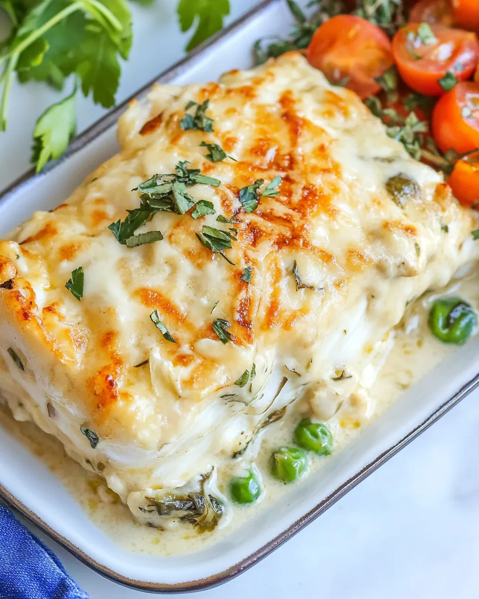 Delicious Swiss Parmesan Halibut shot