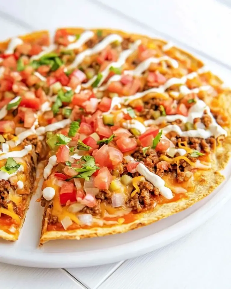 Homemade Taco Bell Mexican Pizza photo