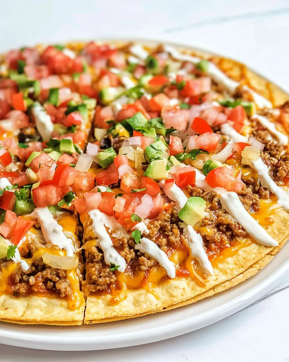 Easy Taco Bell Mexican Pizza recipe photo