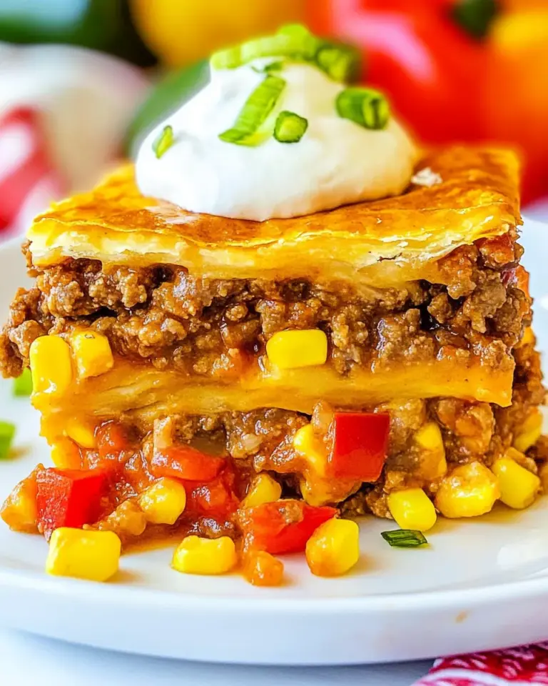 Homemade Taco Pie Recipe photo