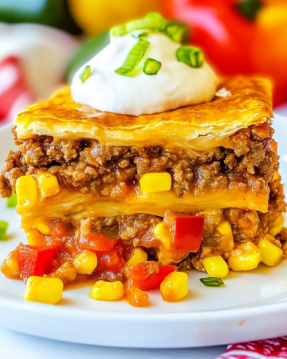 Homemade Taco Pie Recipe photo