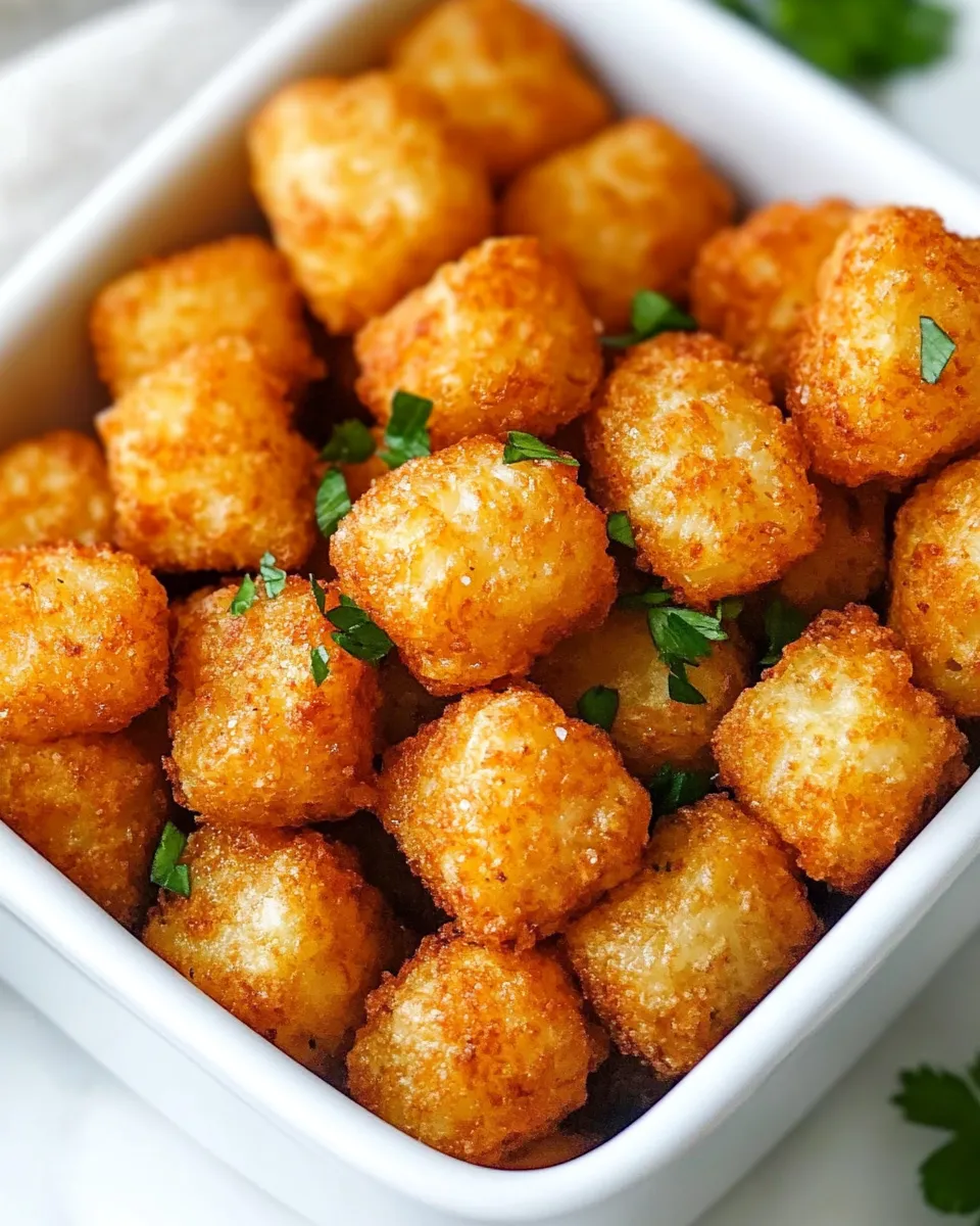 Delicious Tater Tots plate image