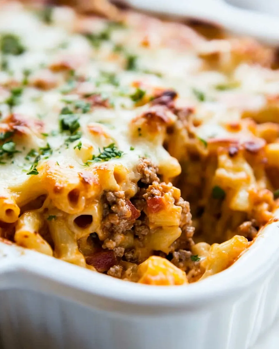 Homemade Tex-Mex Meaty Mac n Cheese Casserole recipe photo
