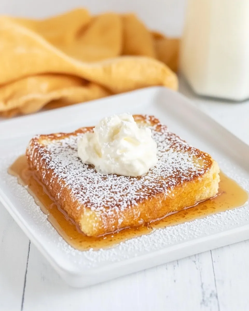 Delicious Texas Toast French Toast shot