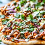 Homemade Thai Chicken Flatbread Recipe photo