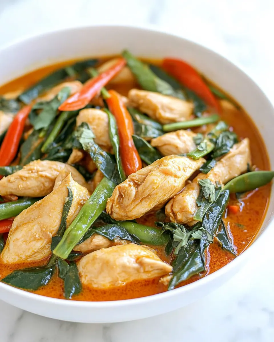 Classic Thai Curry Chicken dish photo