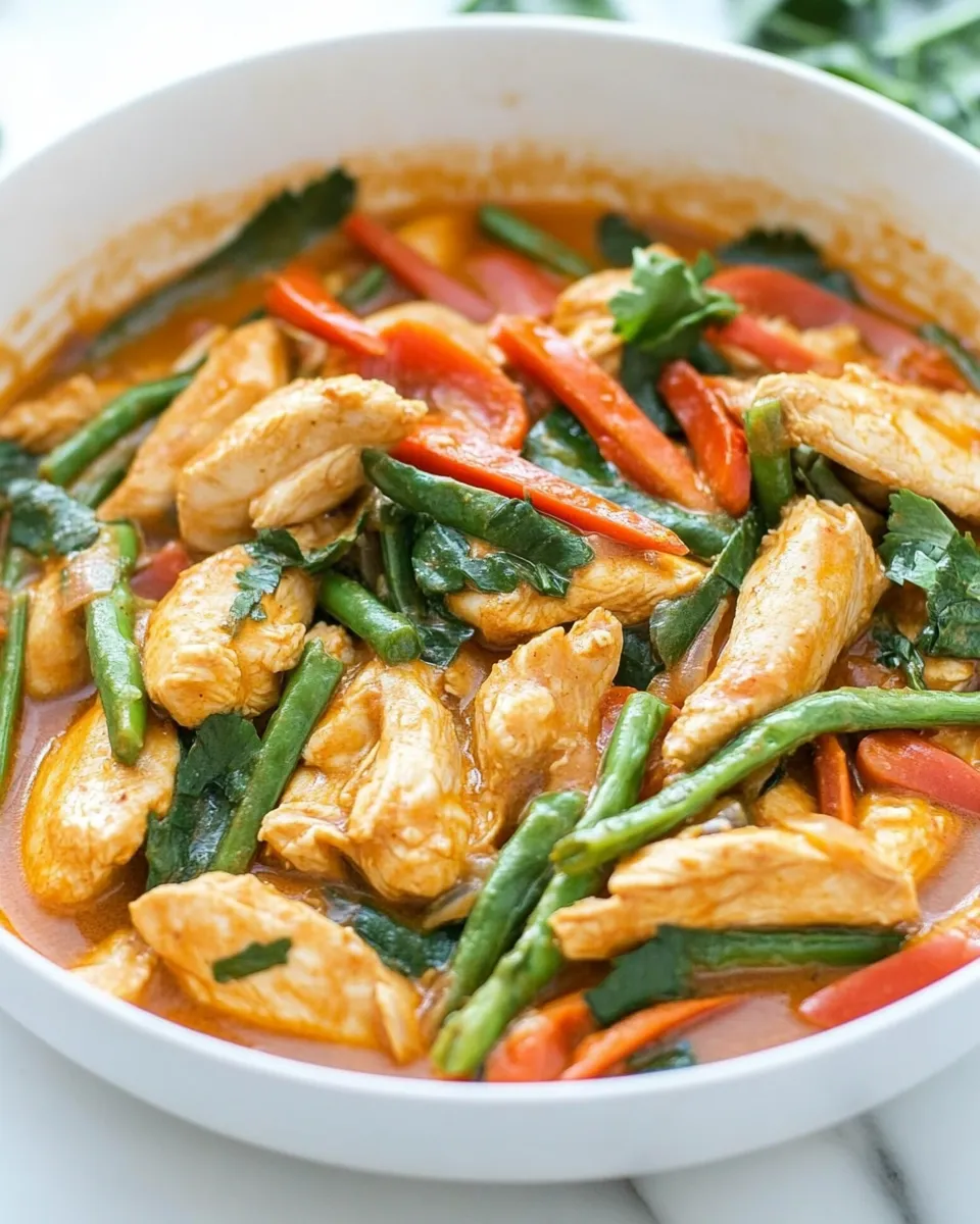 Easy Thai Curry Chicken food shot