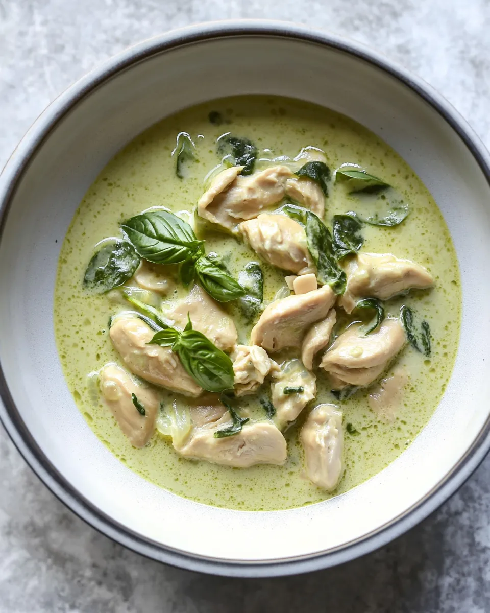 Homemade Thai Green Curry with Chicken photo