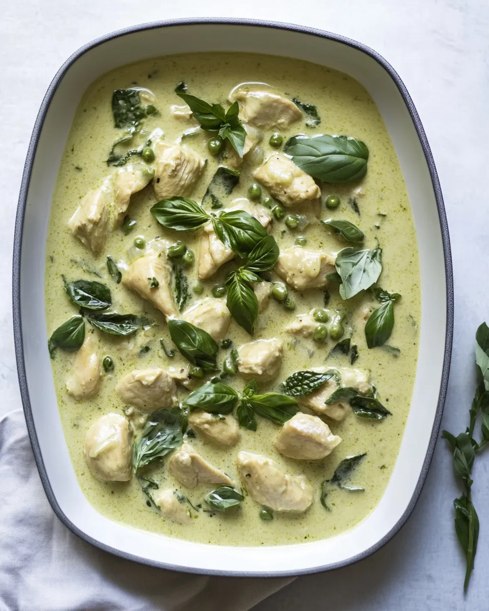 Classic Thai Green Curry with Chicken image