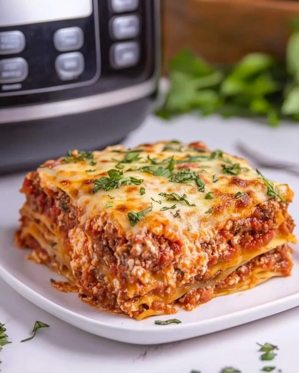 Quick The Ultimate Instant Pot Lasagna food shot