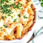 Homemade Three Cheese Chicken Rosa Pasta Bake photo