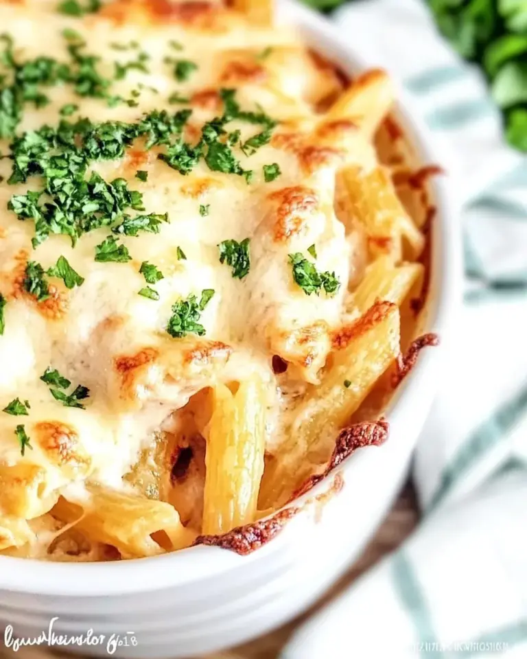 Homemade Three Cheese Chicken Rosa Pasta Bake photo