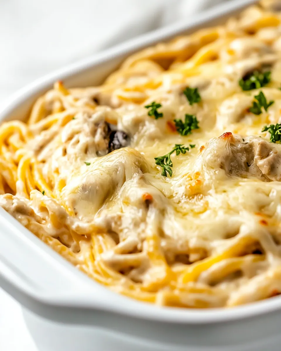 Homemade Three Cheese Chicken Tetrazzini photo
