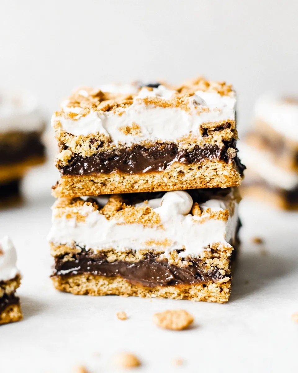 Ultimate To Die For Ooey Gooey Smores Bars shot