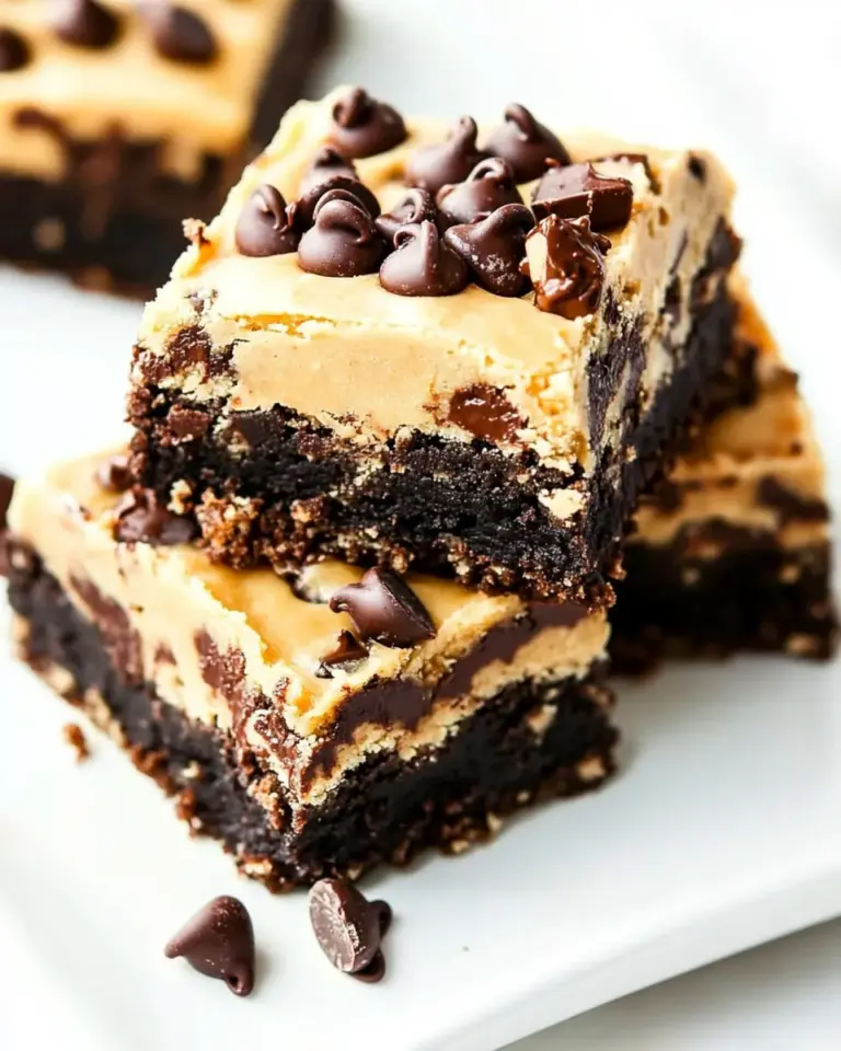 Homemade Toffee Chocolate Chip Cookie Dough Brownies photo