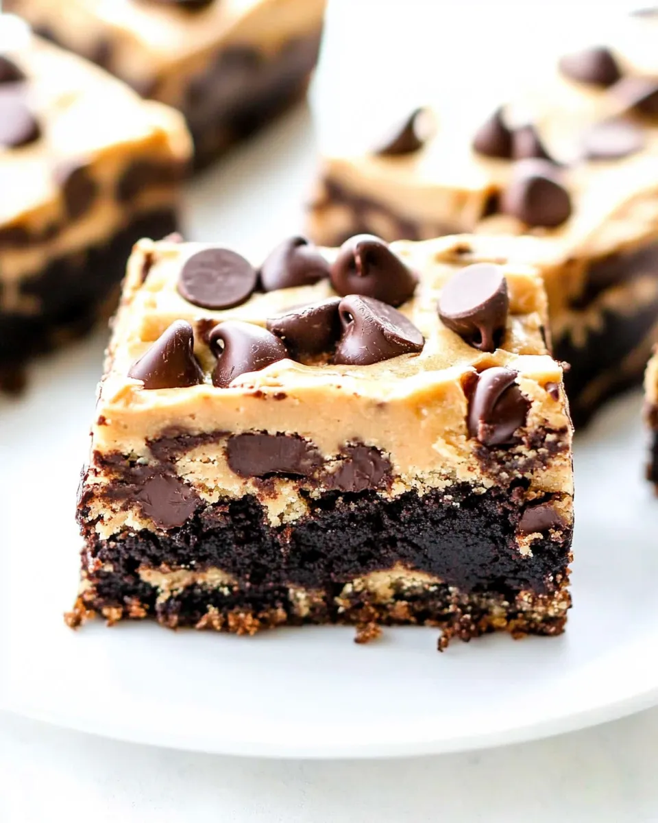 Best Toffee Chocolate Chip Cookie Dough Brownies shot