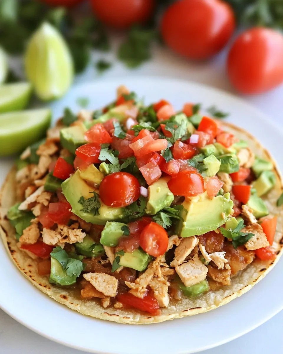 Easy Tofu Tostadas food shot
