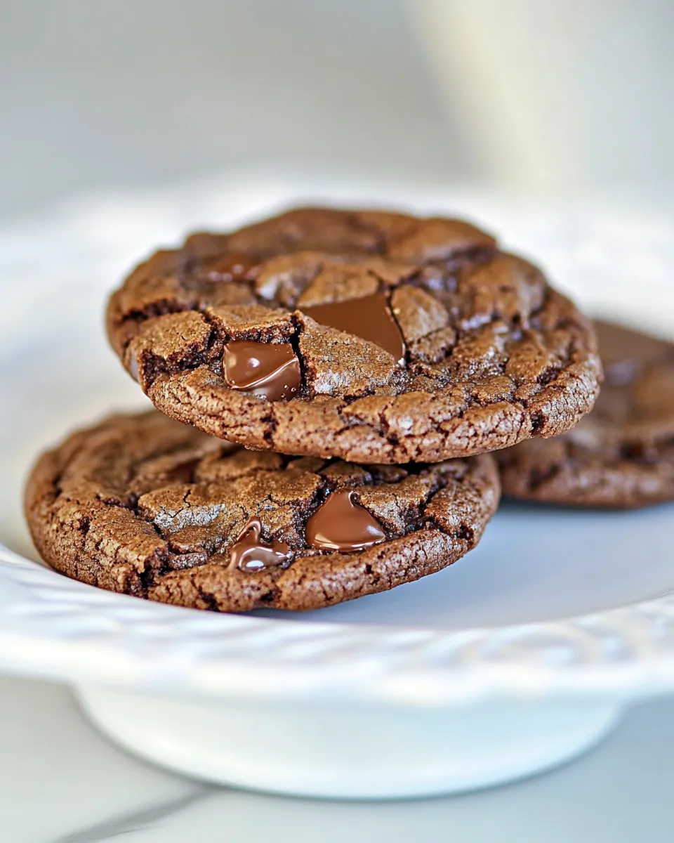 Homemade Triple Chocolate Cookies Recipe photo