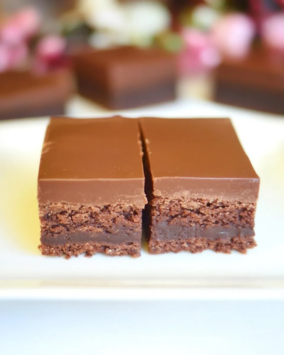 Classic Truffle Brownies with Chocolate Ganache recipe photo