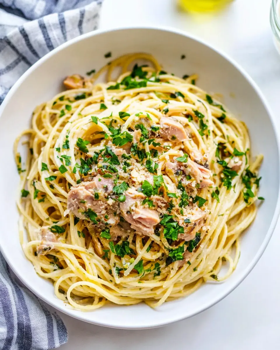 Homemade Tuna Pasta recipe image