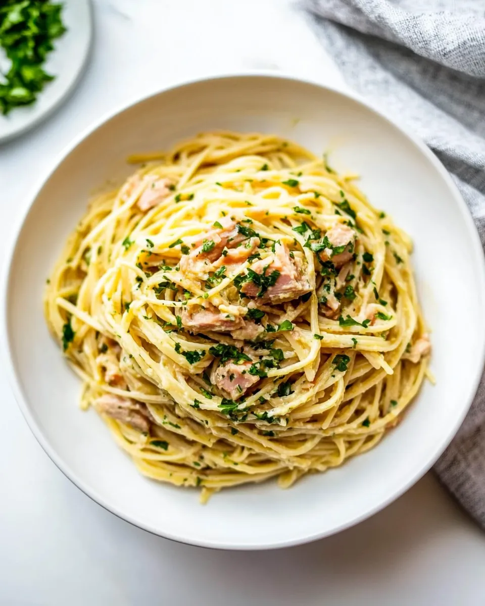 Delicious Tuna Pasta plate image