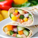 Homemade Turkey Hummus and Veggie Wraps photo