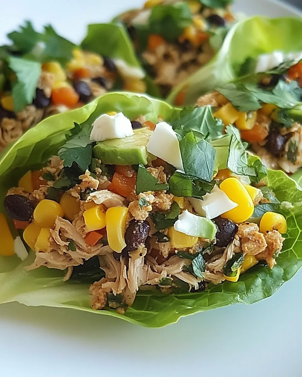 Healthy Turkey Santa Fe Lettuce Wraps recipe photo