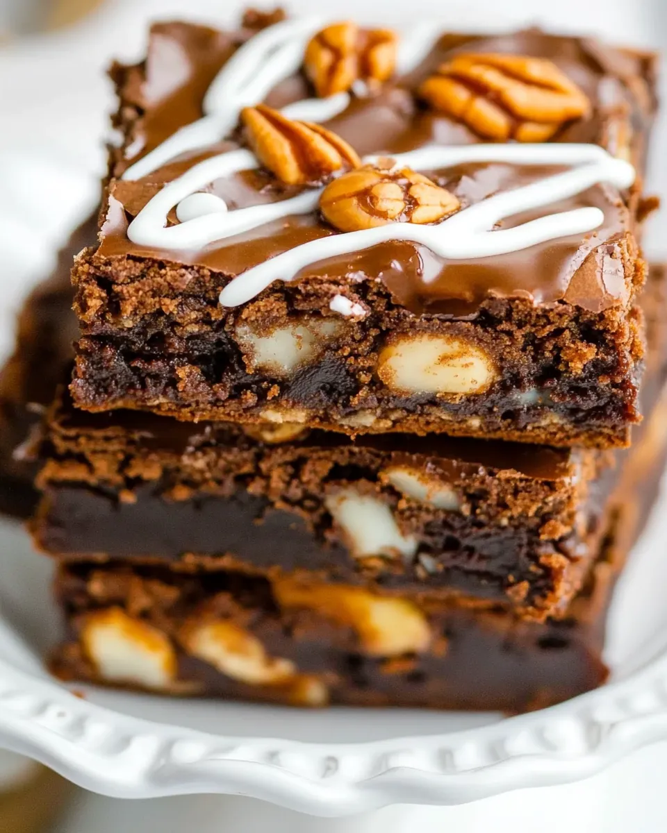 Classic Turtle Brownies image