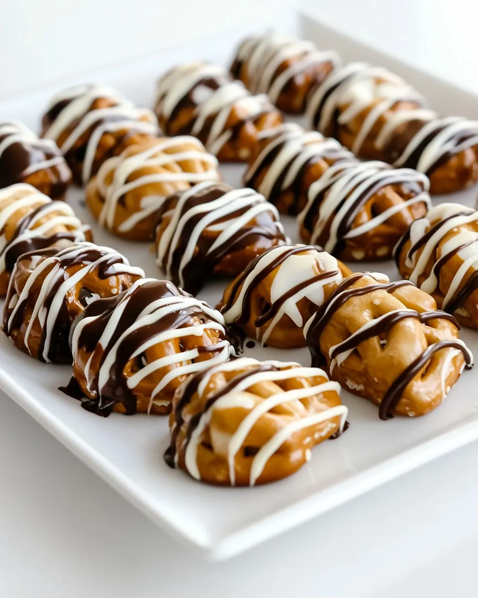 Classic Turtle Pretzel Candy Clusters recipe photo